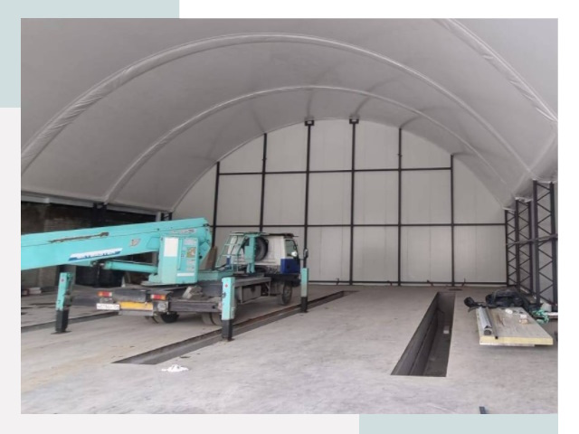 Внутреннее оснащение ангаров в Шахтах